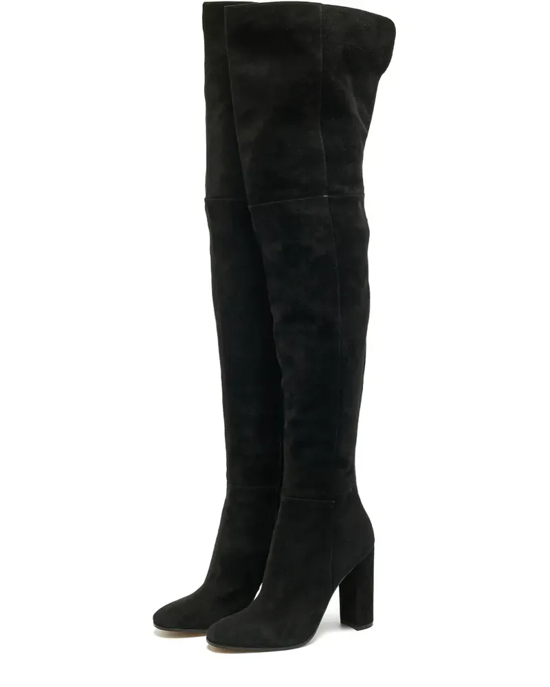 Gianvito Rossi knee-high suede boots - Schwarz Schwarz