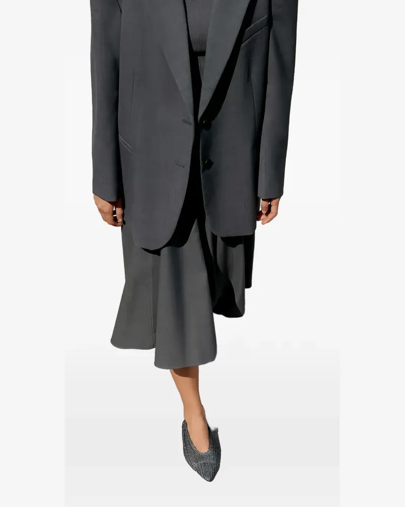 Castañer Bassi pointed flat - Grau Grau