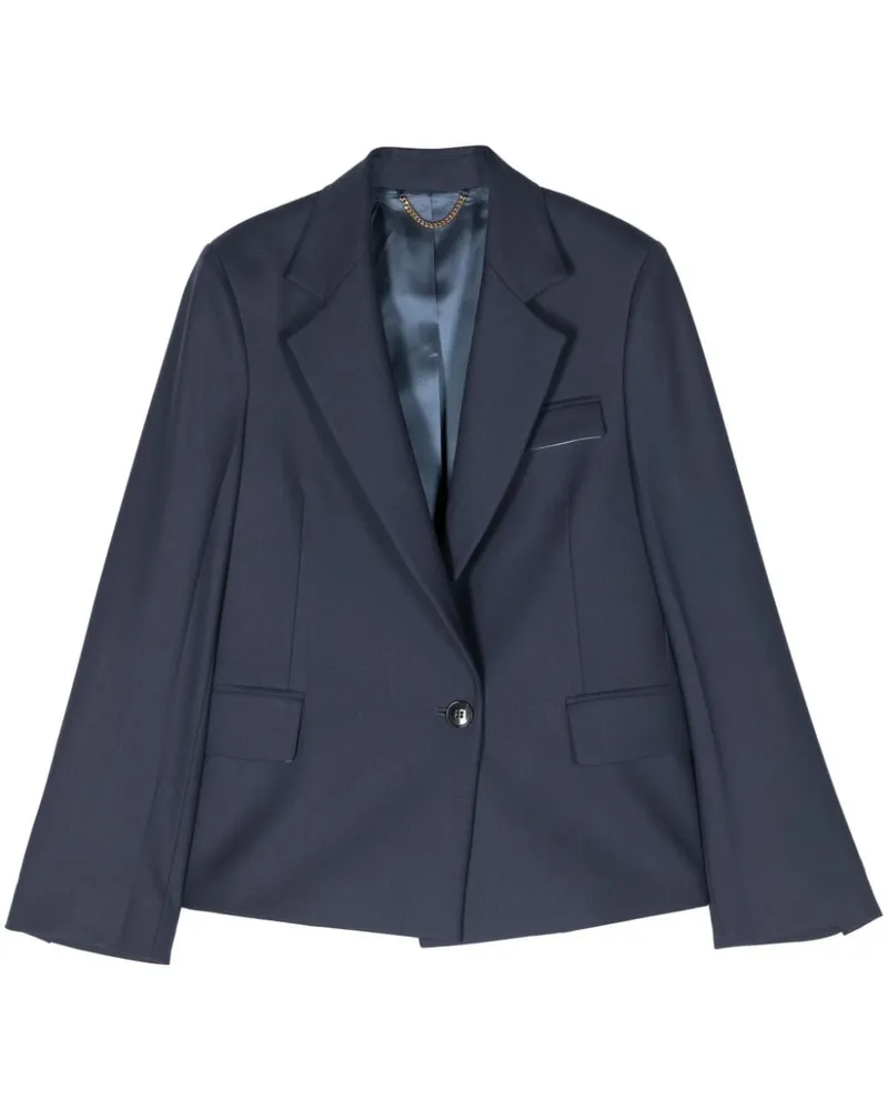 Victoria Beckham Einreihiges Sakko - Blau Blau