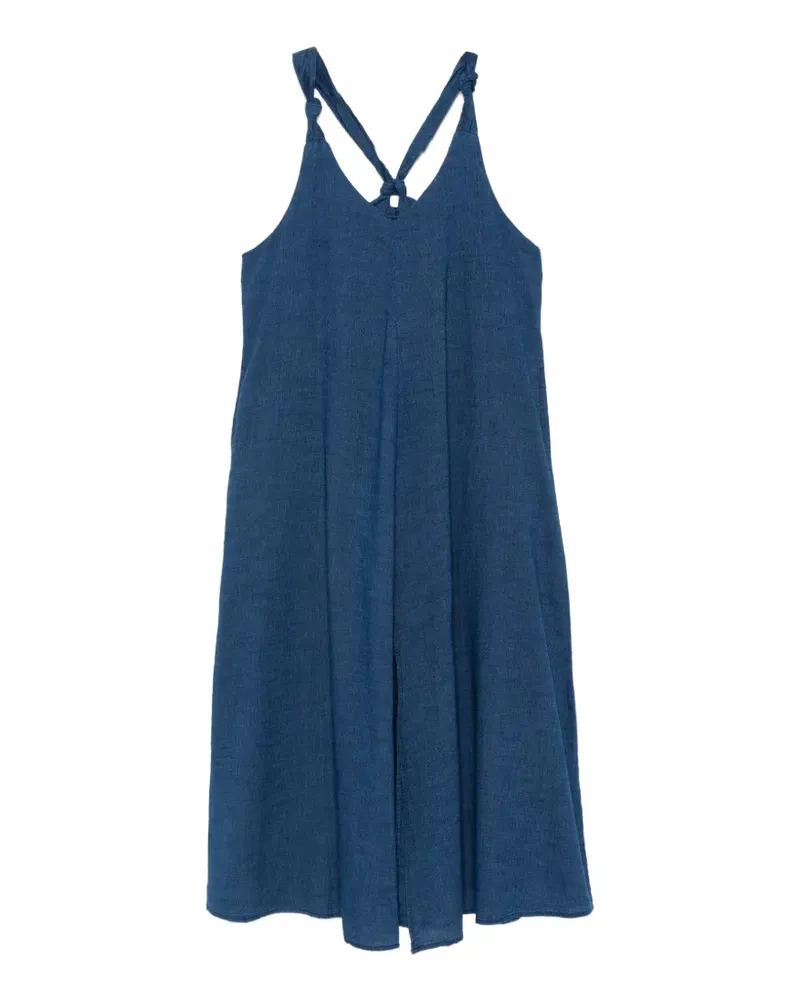 DKNY knotted-strap midi dress - Blau Blau