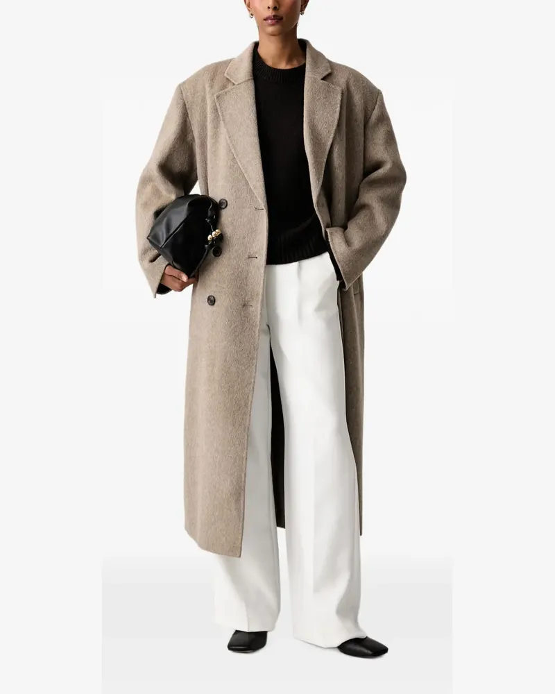 VICOLO double-breasted coat - Nude Nude
