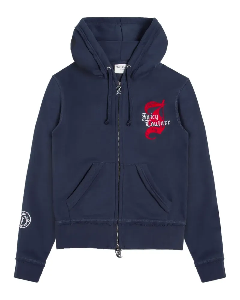 Juicy Couture Kapuzenjacke mit Logo-Stickerei - Blau Blau