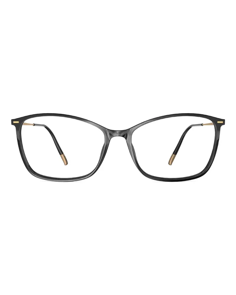 Silhouette Illusion Lite cat-eye glasses - Schwarz Schwarz