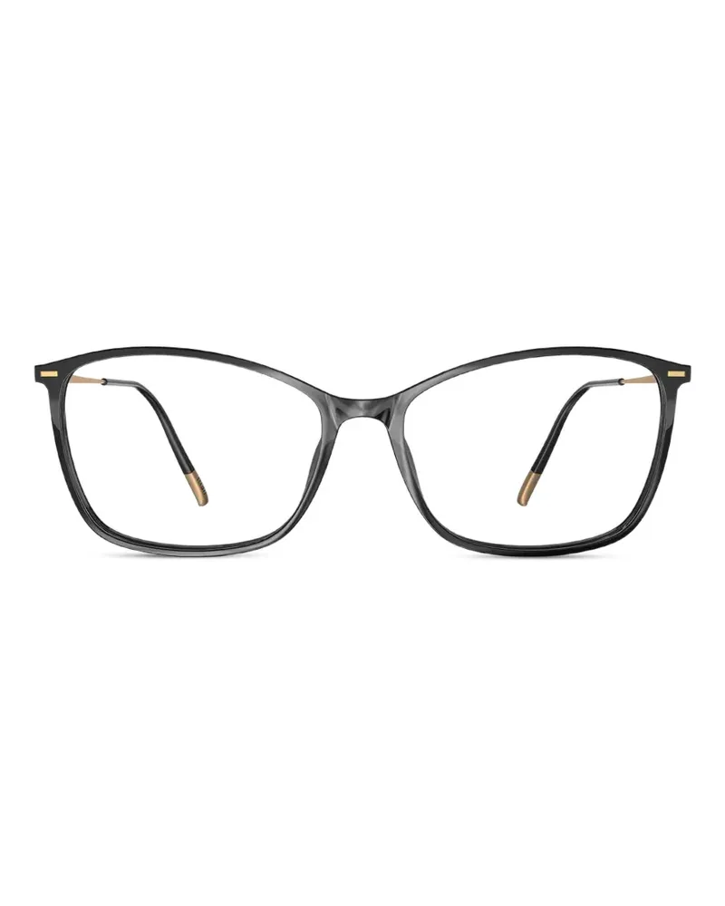 Silhouette Illusion Lite cat-eye glasses - Schwarz Schwarz