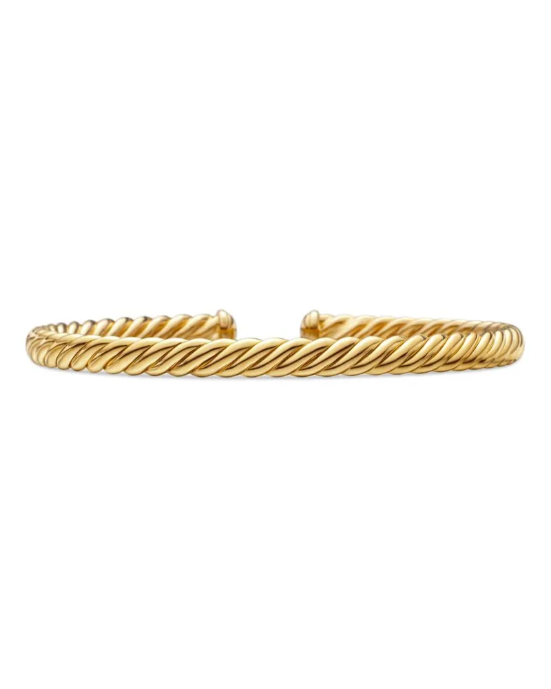 David Yurman 18kt Modern Oval Cablespira Gelbgoldarmband (4,5mm Gold