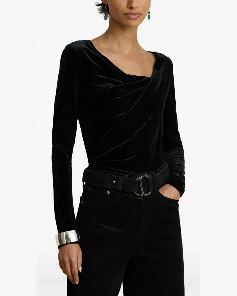Ralph Lauren Drapiertes Oberteil - Schwarz Schwarz