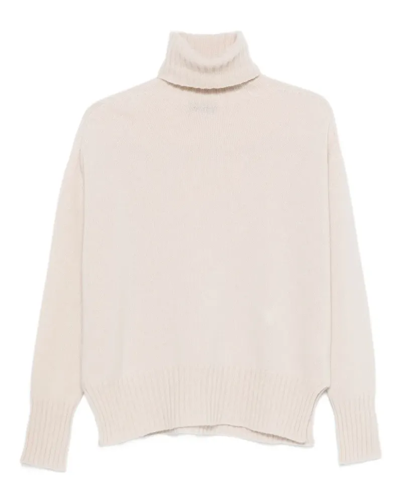 Roberto Collina Gerippter Rollkragenpullover - Nude Nude