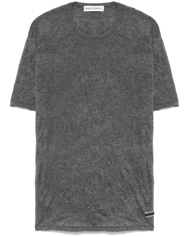 Our Legacy New Box T-Shirt - Grau Grau