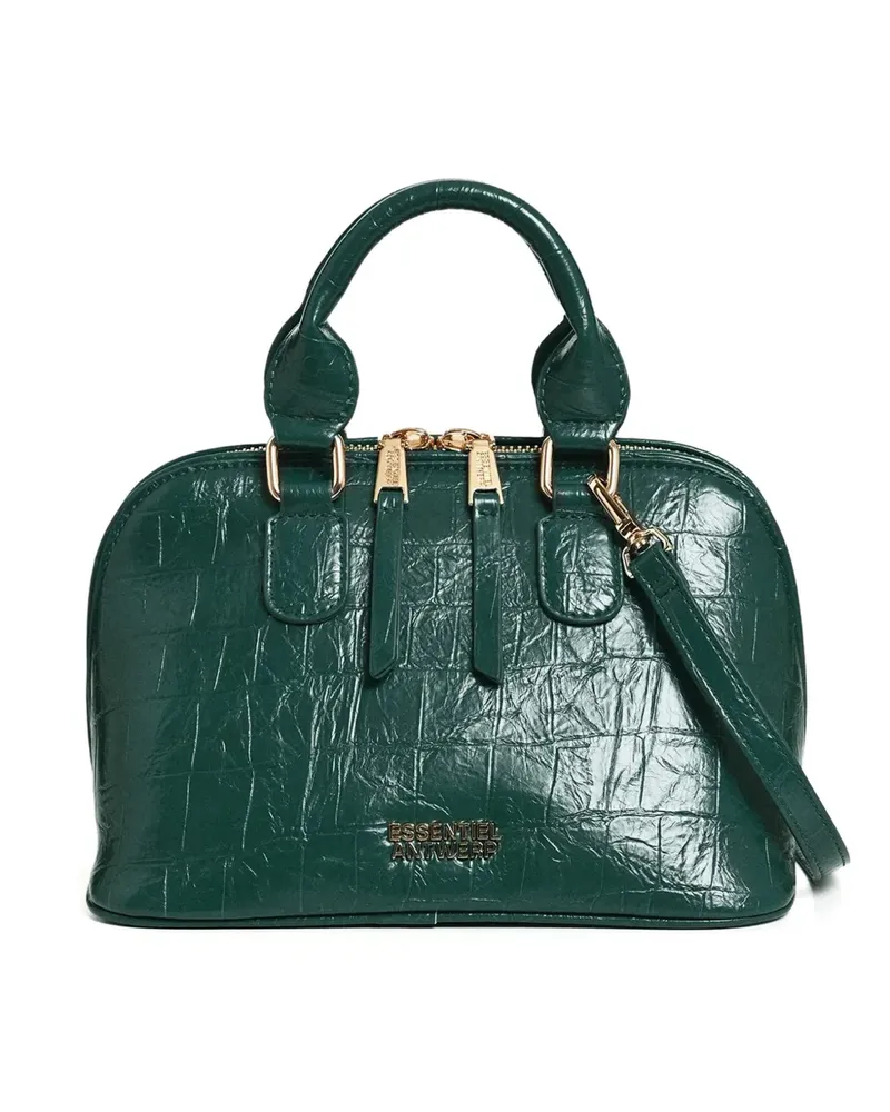 Essentiel Bowlingtasche mit Kroko-Effekt - Grün Grün