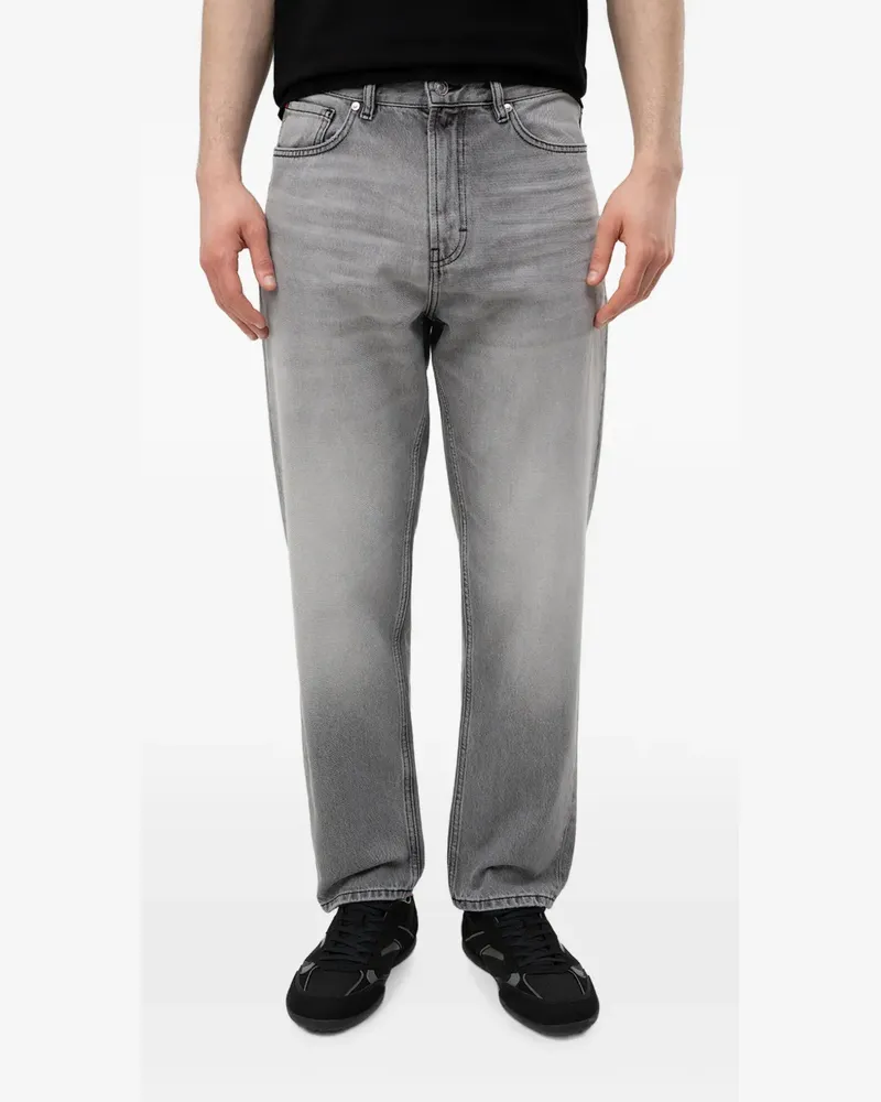HUGO BOSS logo-patch jeans - Grau Grau