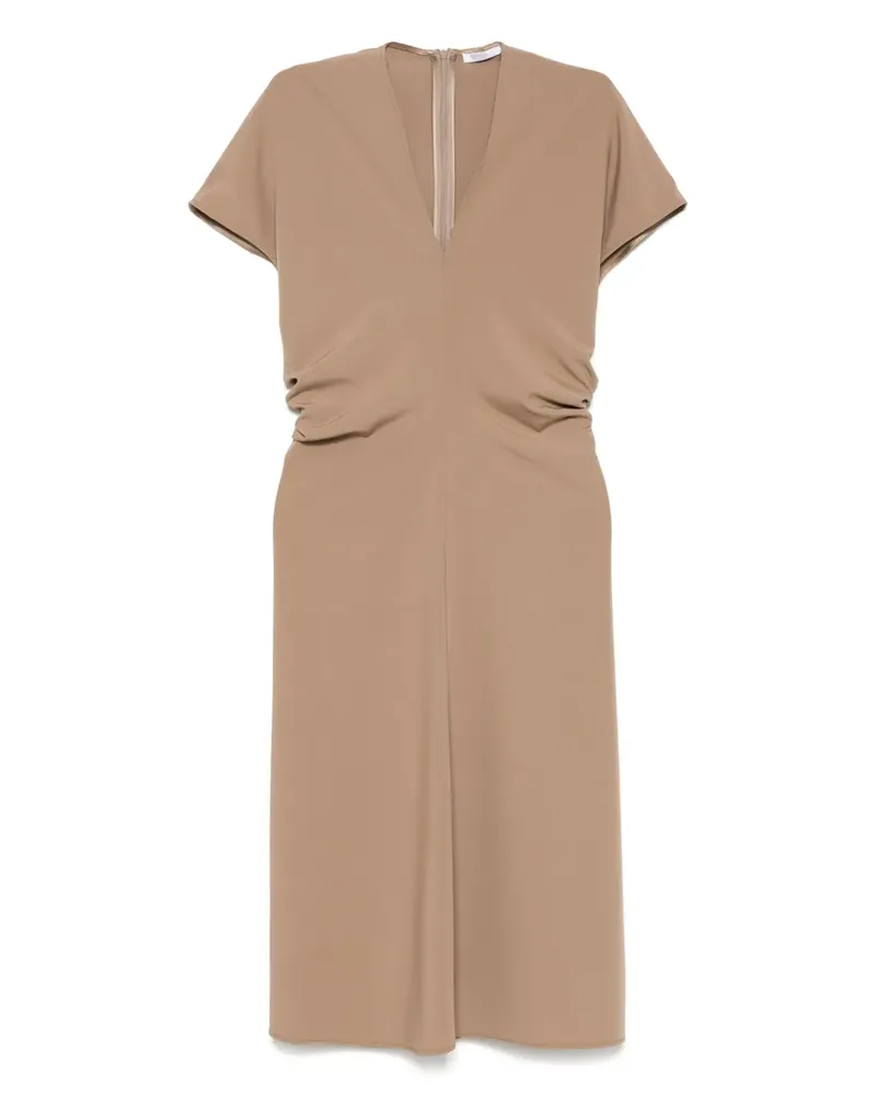 CENERE GB Midikleid mit Raffung - Braun Braun