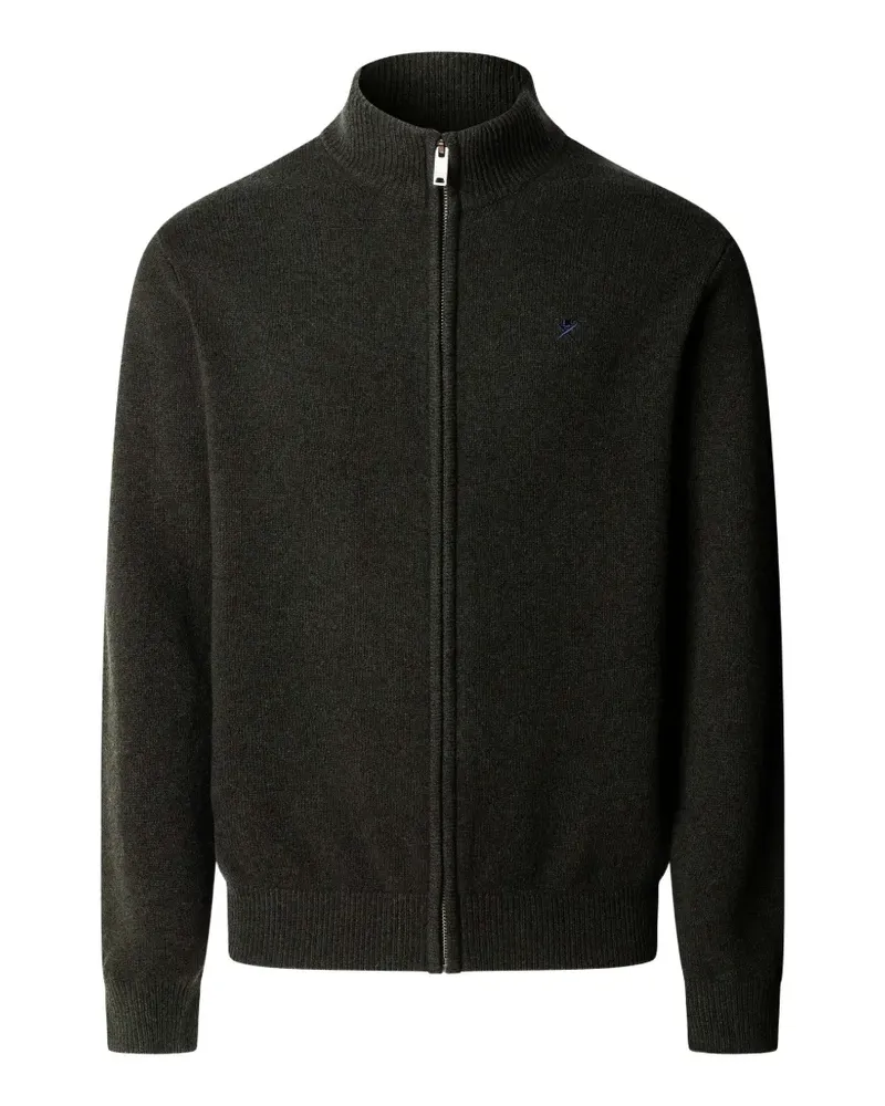 Hackett Cardigan aus Lammwolle - Grün Grün