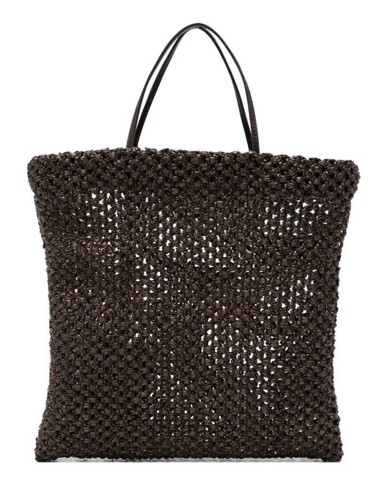 The Row Mini Barn Tote Bag - Braun Braun