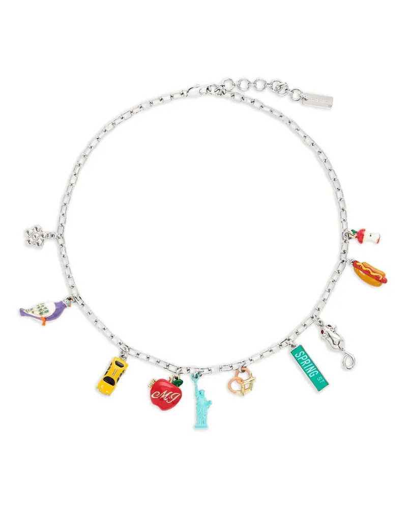 Marc Jacobs Halskette mit New Yorker Anhänger - Silber Silber
