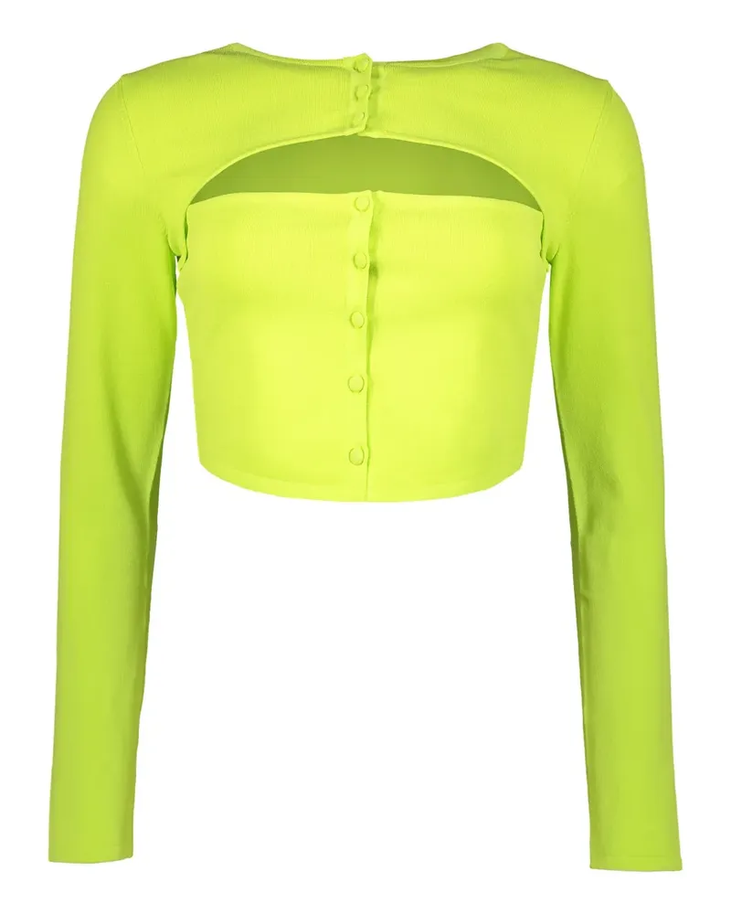 Dsquared2 Cropped-Oberteil mit Cut-Out - Grün Grün