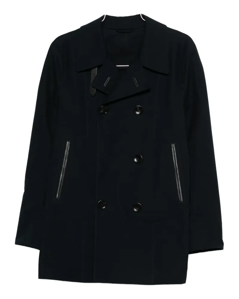 Tom Ford Zweireihiger Trenchcoat - Blau Blau
