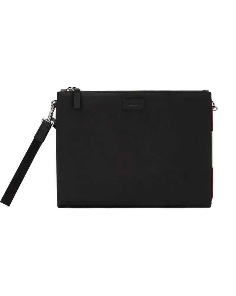 Bally Clutch mit Logo-Prägung - Schwarz Schwarz