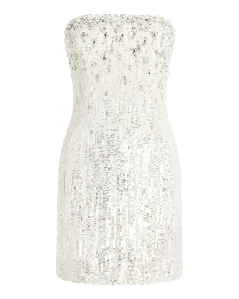 Jenny Packham Josette Cocktailkleid mit Pailletten - Weiß Weiß