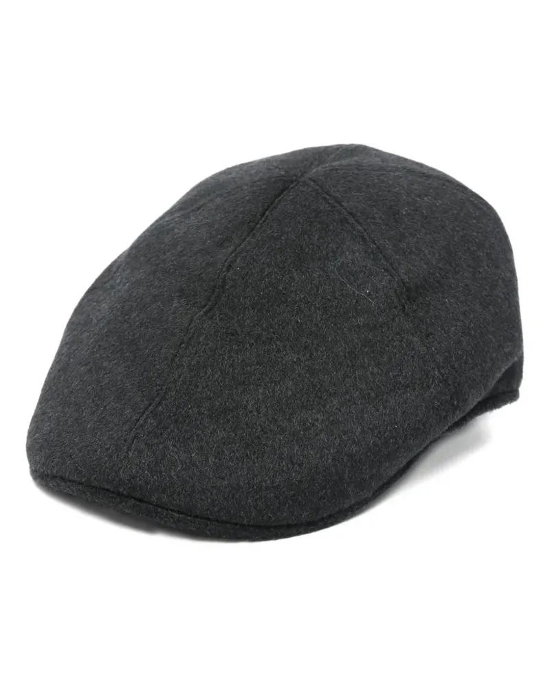 Tagliatore Baskenmütze mit Logo-Schild - GREY Grey
