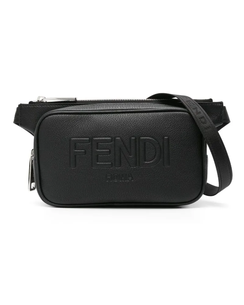 Fendi Gürteltasche mit Logo-Prägung - Schwarz Schwarz