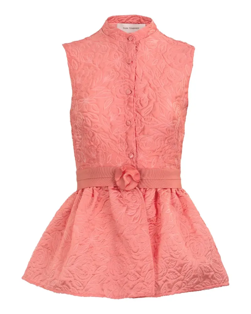 Silvia Tcherassi Colony floral blouse - Rosa Rosa