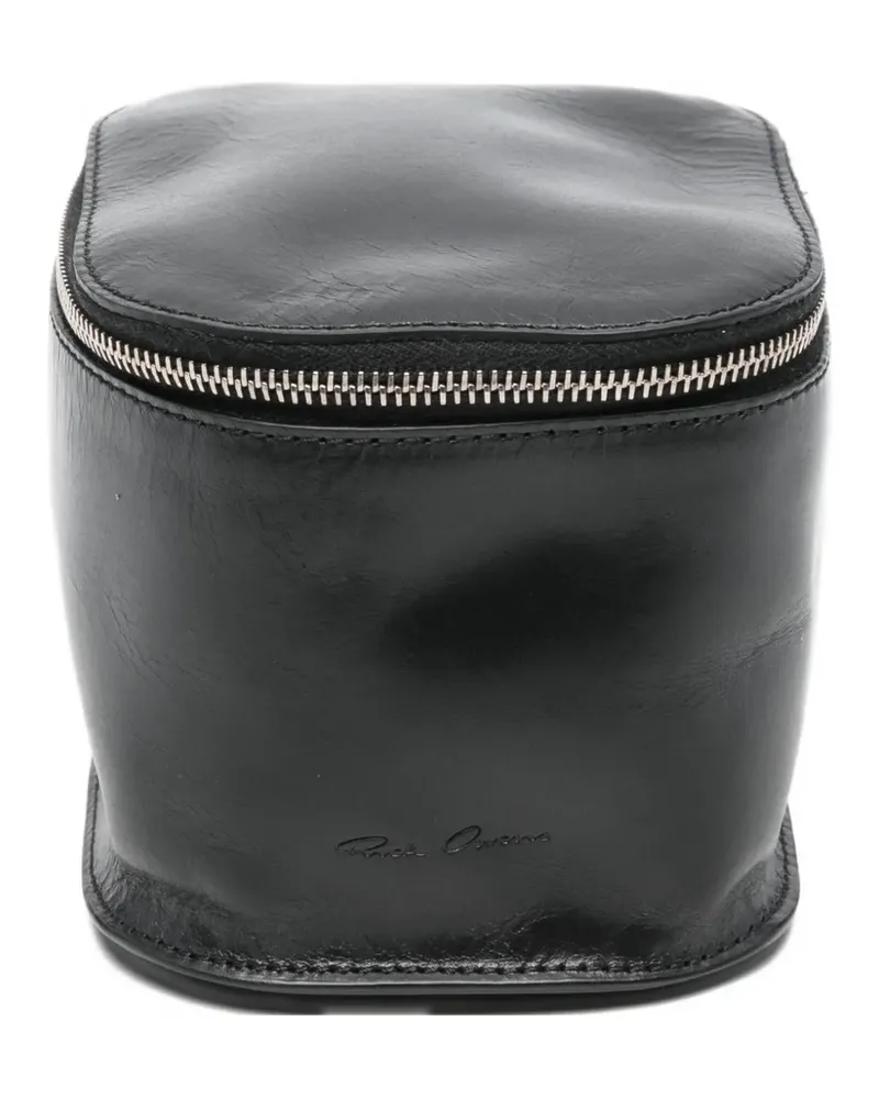 Rick Owens zip-fastening leather wallet - Schwarz Schwarz