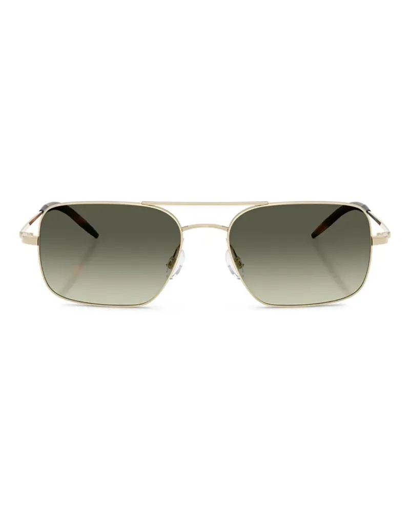 Oliver Peoples Victory II square-frame sunglasses - Gold Gold
