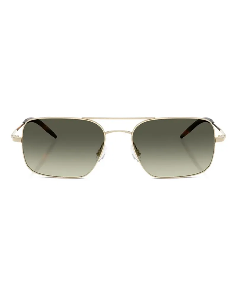 Oliver Peoples Victory II square-frame sunglasses - Gold Gold
