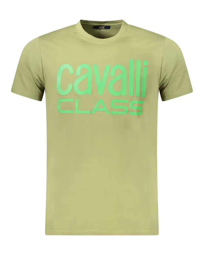 Roberto Cavalli logo-print T-shirt - Grün Grün