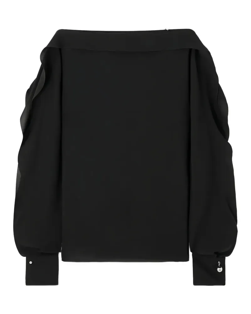 Lanvin crystal-embellishment sweatshirt - Schwarz Schwarz