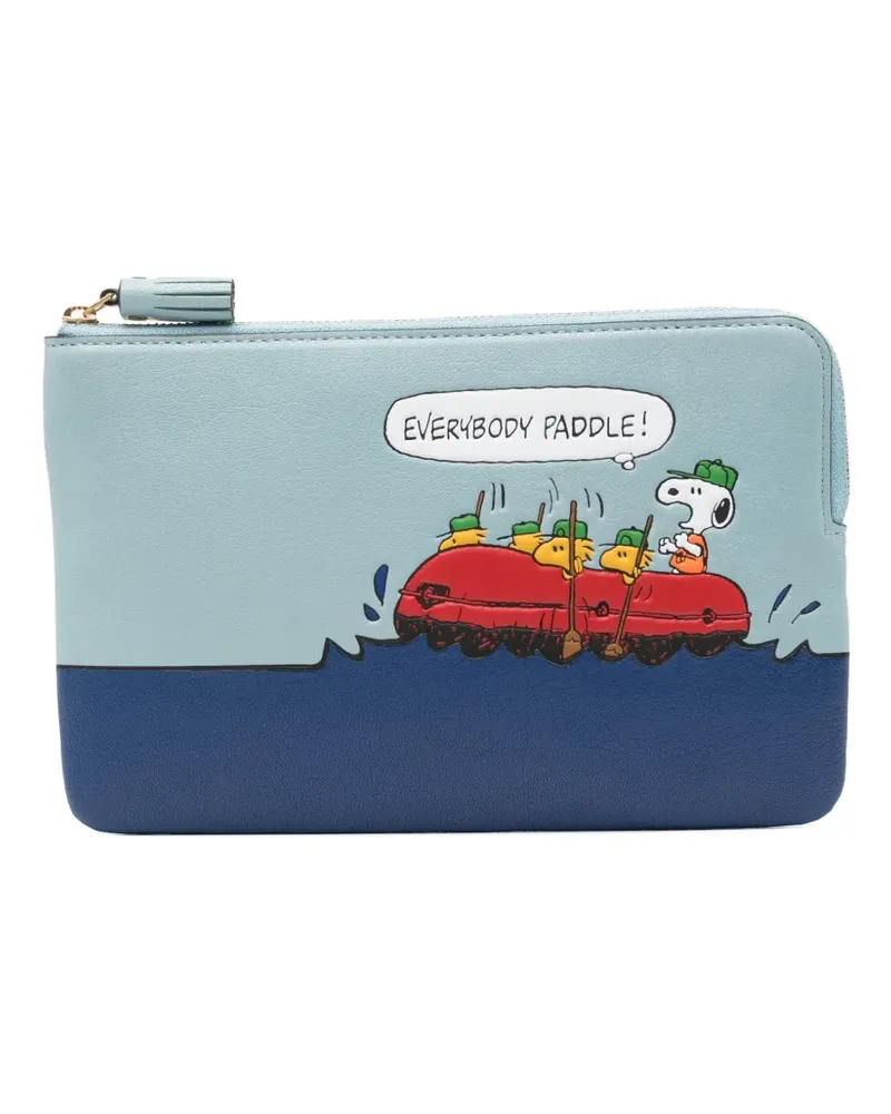 Anya Hindmarch x Peanuts Snoopy Clutch - Blau Blau