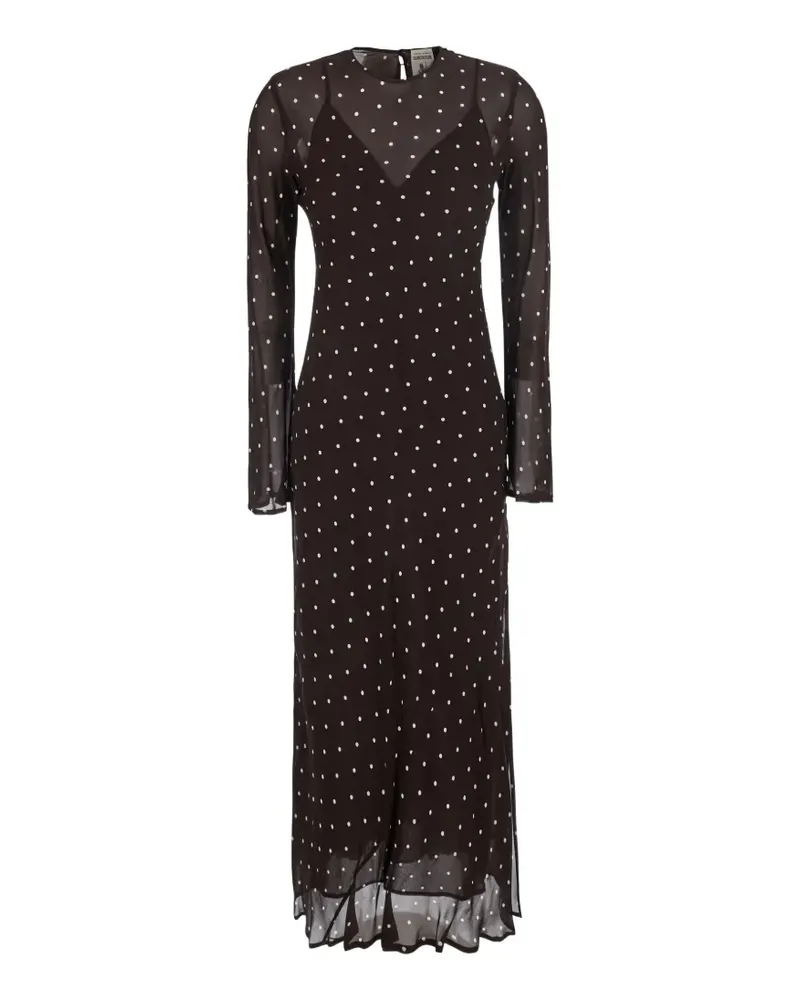 Semicouture polka-dot dress - Braun Braun