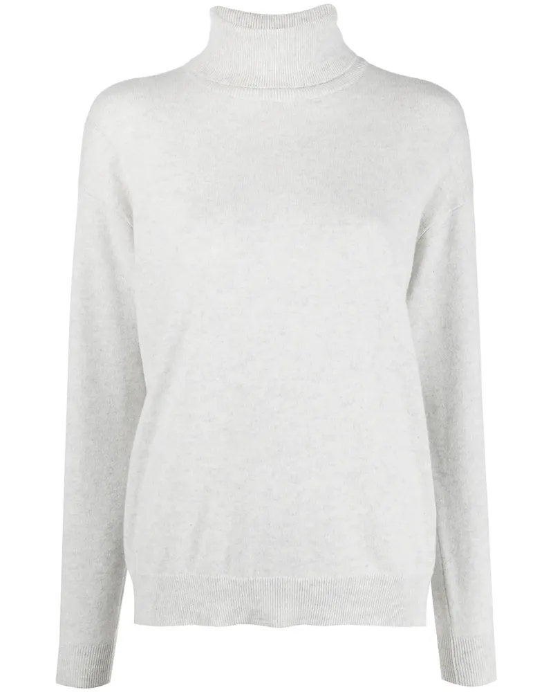 Brunello Cucinelli mock-neck cashmere jumper - Grau Grau