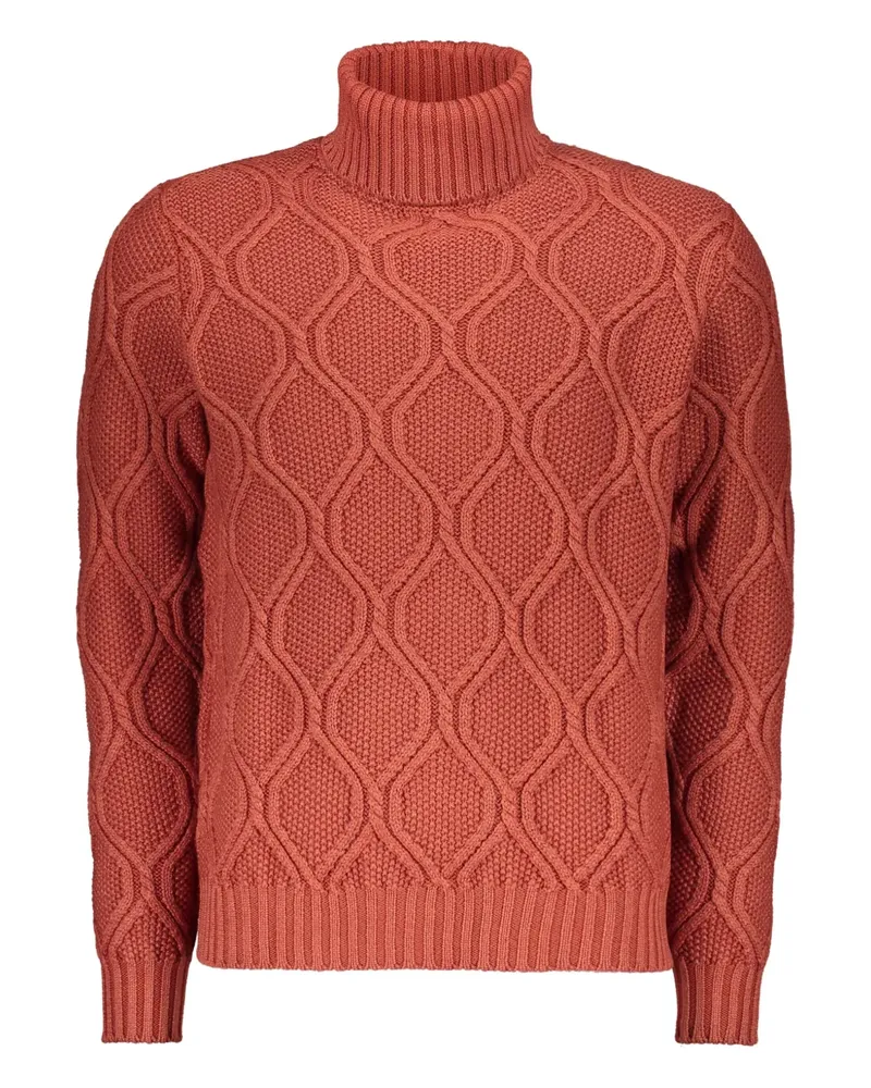MOORER Pullover mit Rollkragen - Orange Orange
