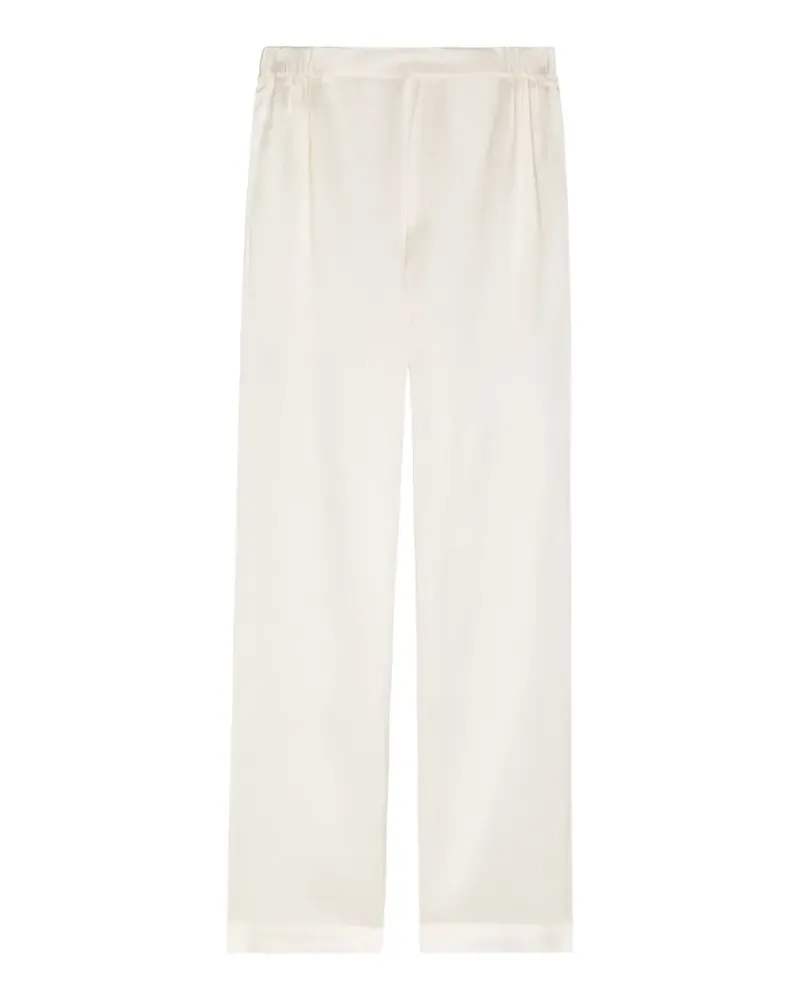 Delos Gilbert pleated silk trousers - Nude Nude