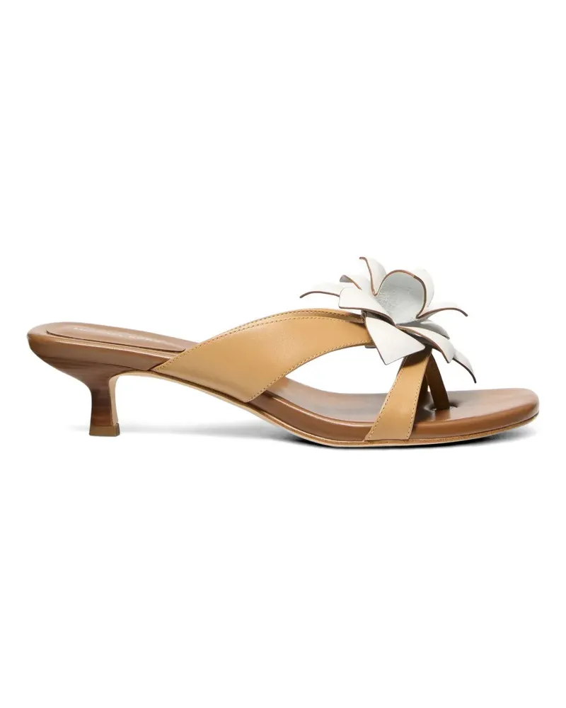Michael Kors Jacie floral-appliqué sandals - Nude Nude