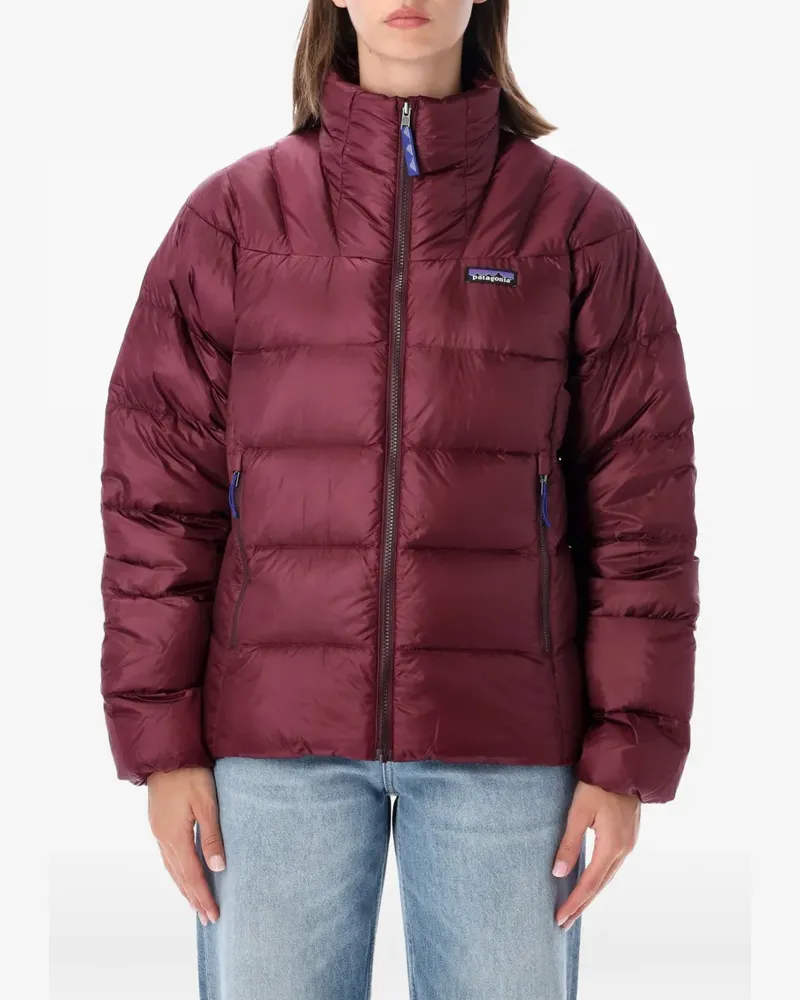 Patagonia Fitz Roy quilted logo-patch jacket - Rot Rot