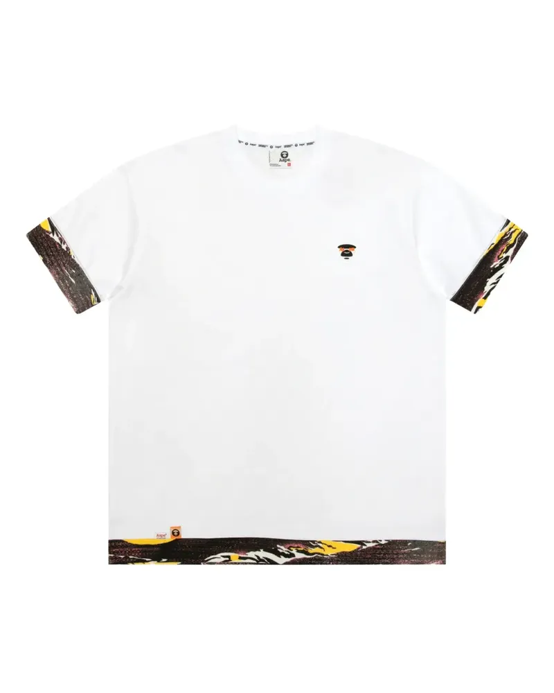 BAPE T-Shirt mit Patch - Weiß Weiß
