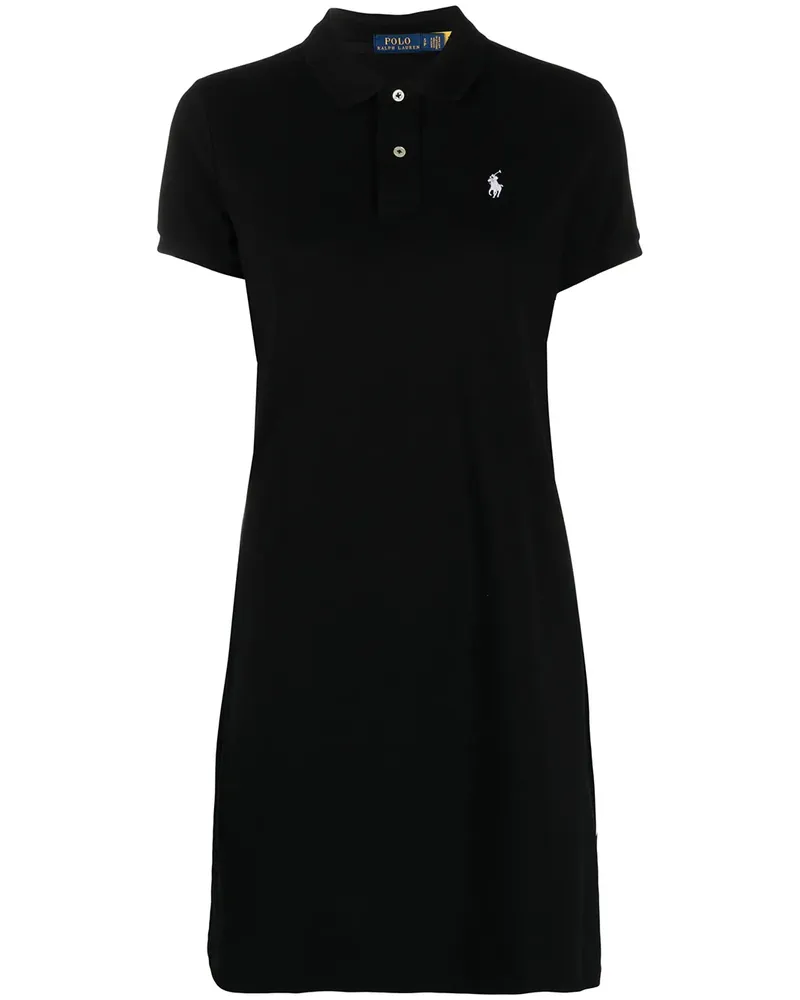 Ralph Lauren Minikleid mit Logo - Schwarz Schwarz