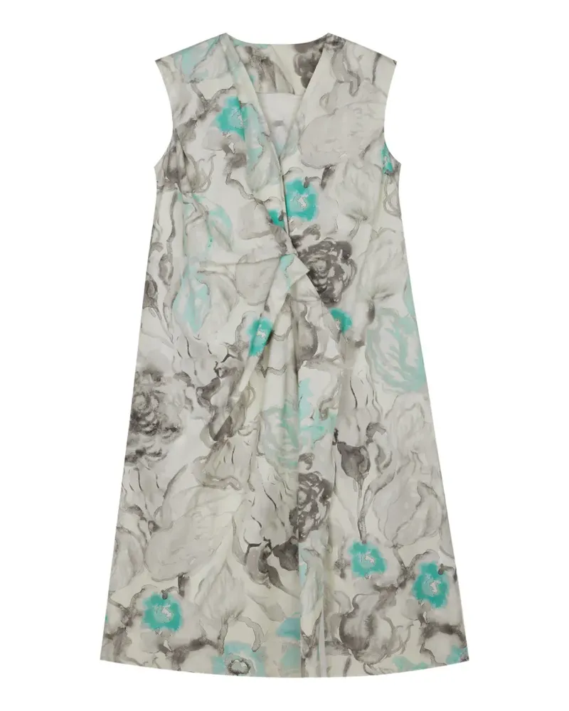 JNBY Oversized-Minikleid mit Blumenprint - Grün Grün