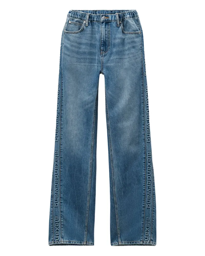 Alexander Wang Ballonhose mit Logo-Detail - Blau Blau