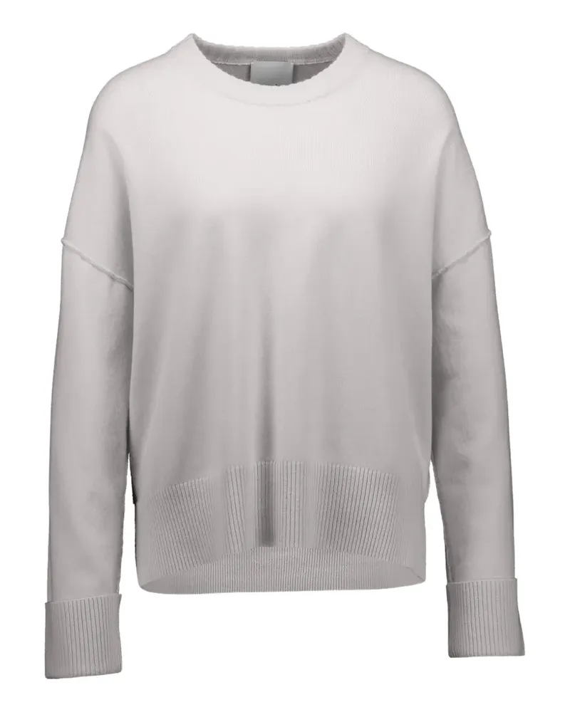 ALLUDE Gerippter Pullover - Grau Grau