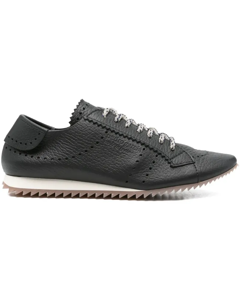 Pedro Garcia Perforierte Celin Sneakers - Schwarz Schwarz