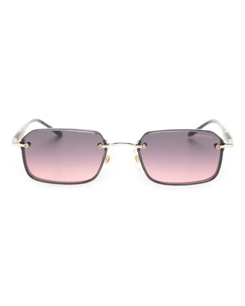 Montblanc square-frame sunglasses - Schwarz Schwarz