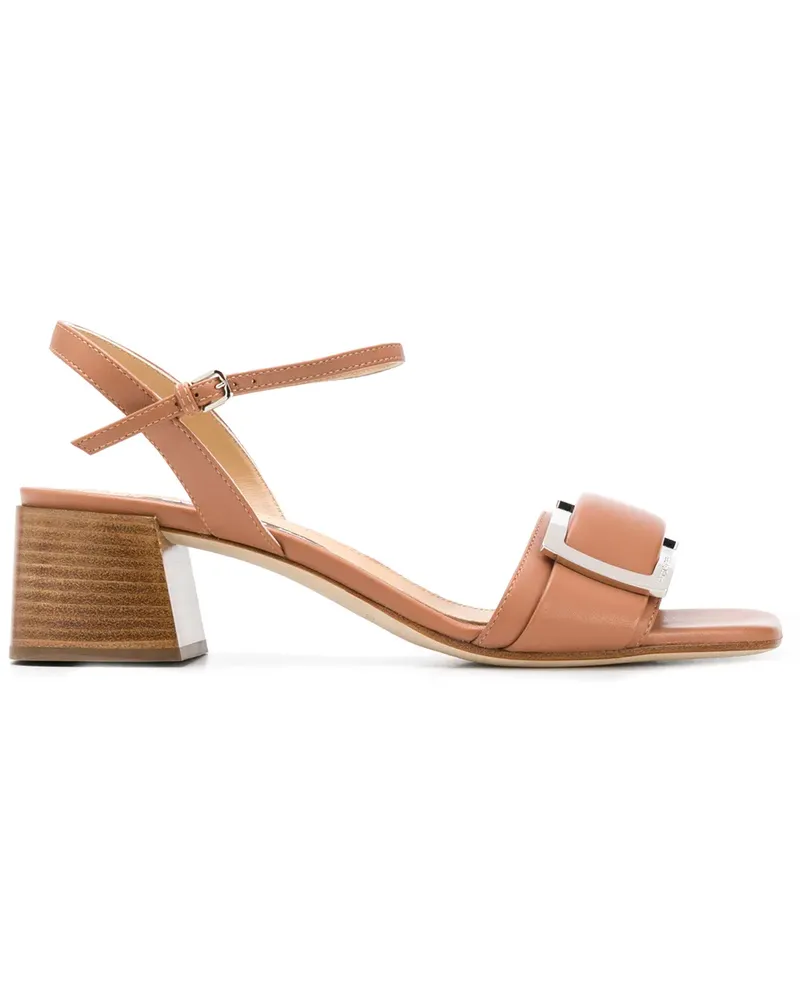 Sergio Rossi Sandalen mit Blockabsatz - Braun Braun