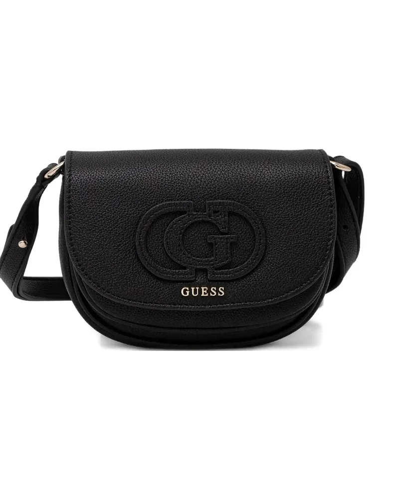 Guess Umhängetasche mit Logo-Prägung - Schwarz Schwarz