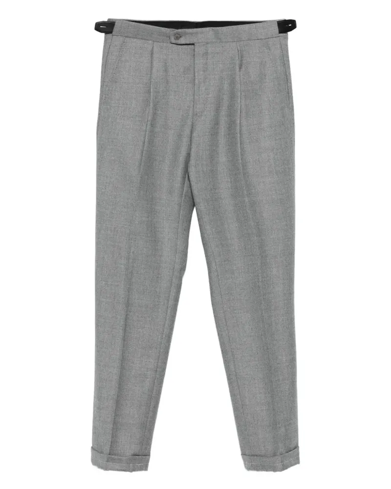 Brioni Wollhose mit Falten - Grau Grau