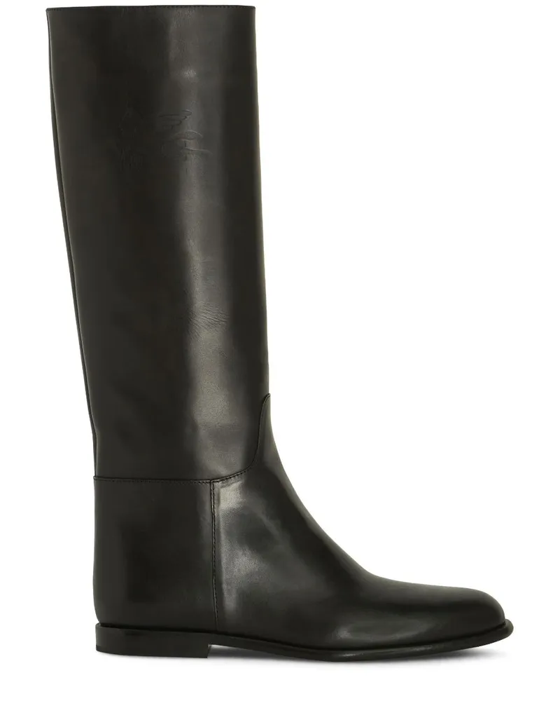 Etro Stiefel mit Logo Schwarz