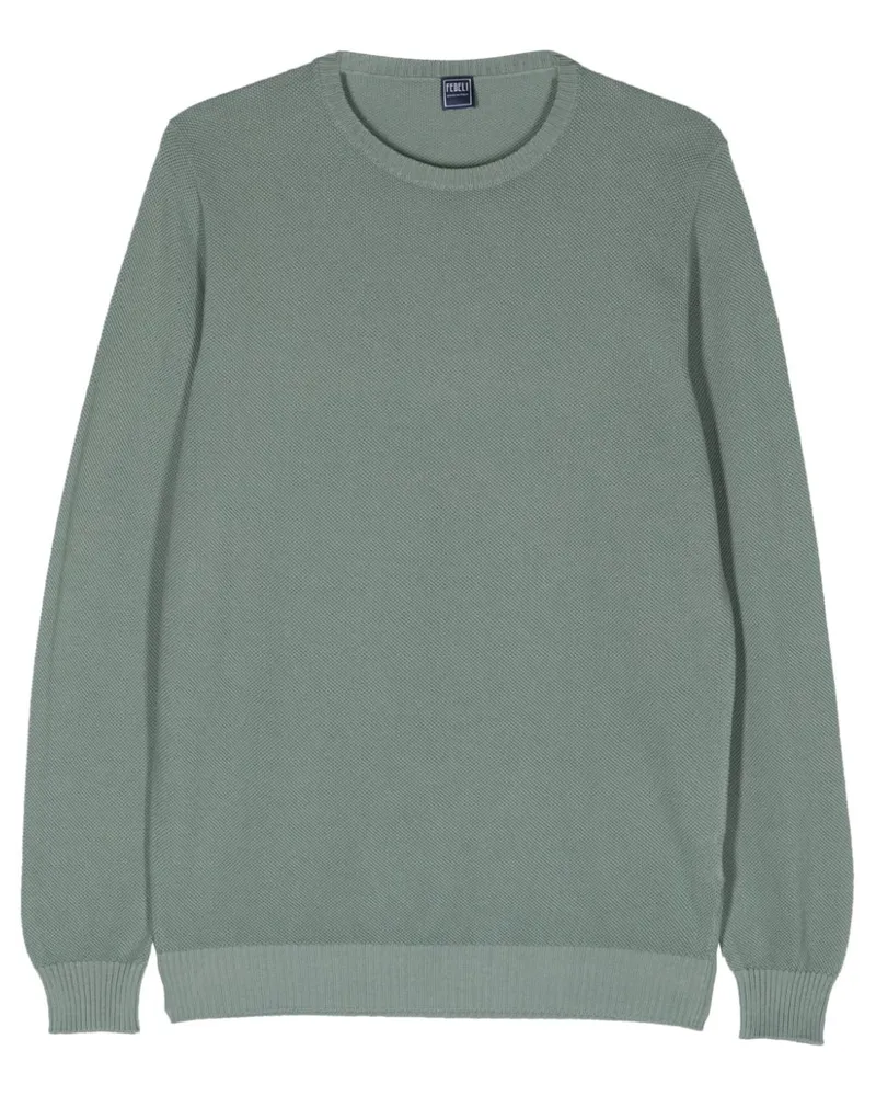 Fedeli Pullover mit Wabenmuster - Grün Grün