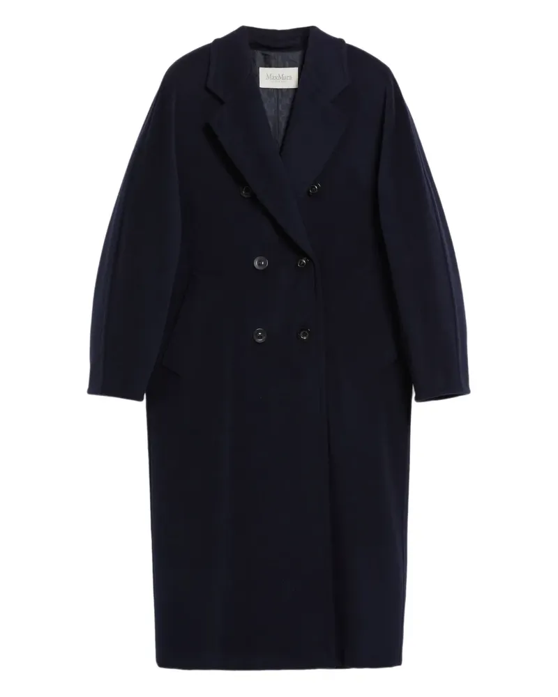 Max Mara Doppelreihiger Mantel - Blau Blau